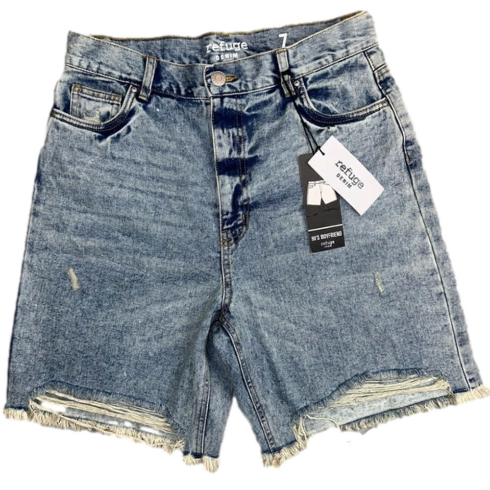 REFUGE DENIM Jean shorts, vintage 90’s Boyfriend, size 7, ultra high rise
